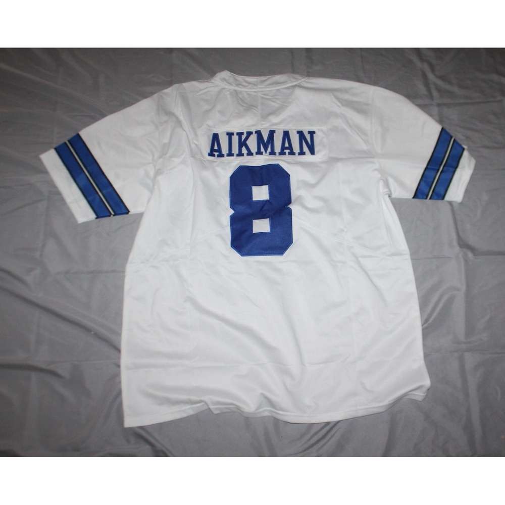 Men's Women's Troy Aikman White Jersey size Large